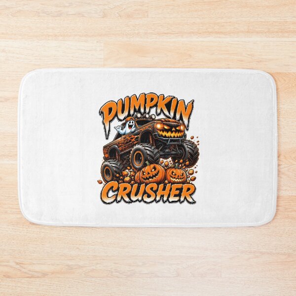 Item preview, pumpkin crusher monster truck halloween designed and sold by hugoinkcoast.