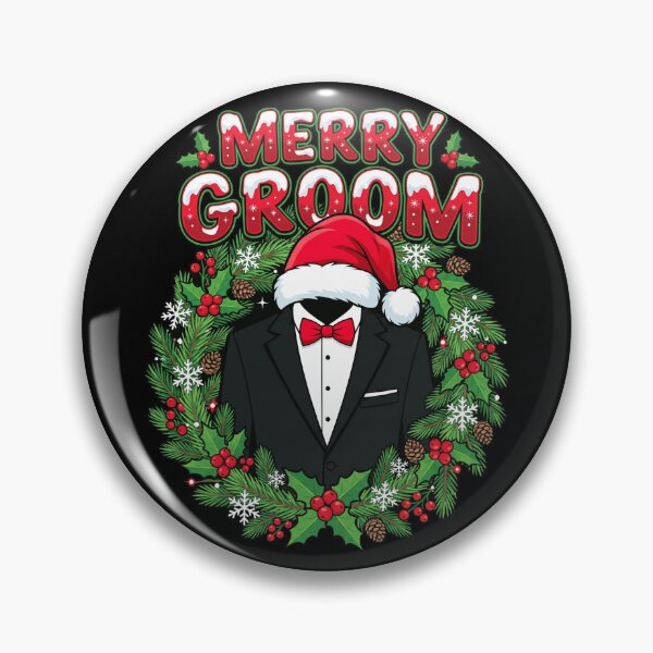 Item preview, Groom Santa Hat Christmas Merry Groom Tuxedo Bow Tie Art designed and sold by MTRBSK11.