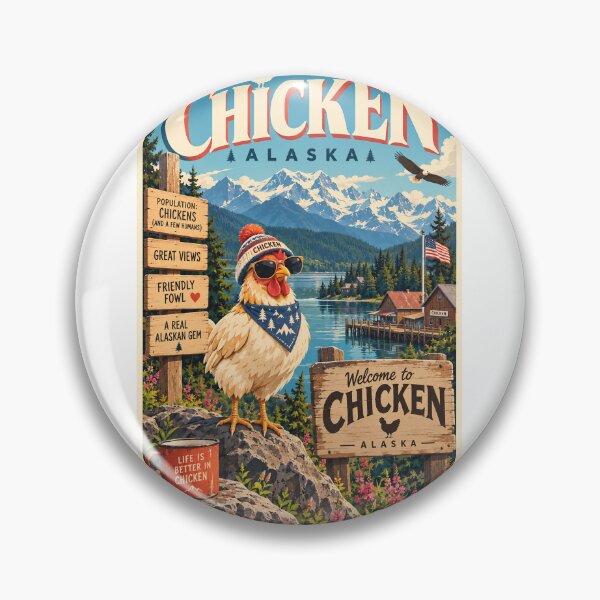 Item preview, Chicken Alaska Mountain Wilderness and Frontier Town designed and sold by Aryabek.