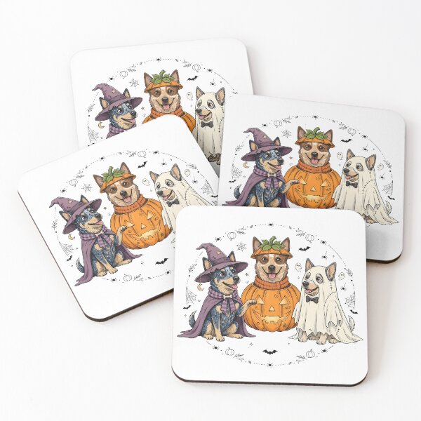 Artikelvorschau, Gruseliger Geist, Blue Heeler, Kürbis, Halloween, Hundeliebhaber entworfen und verkauft von TED-DESIGN.