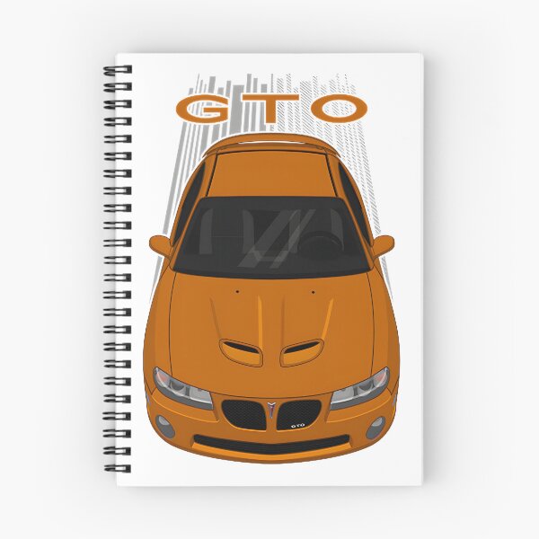 Item preview, Classic Pontiac GTO Muscle Car in Vibrant Brazen Orange Artwork designed and sold by MalakJirari23.