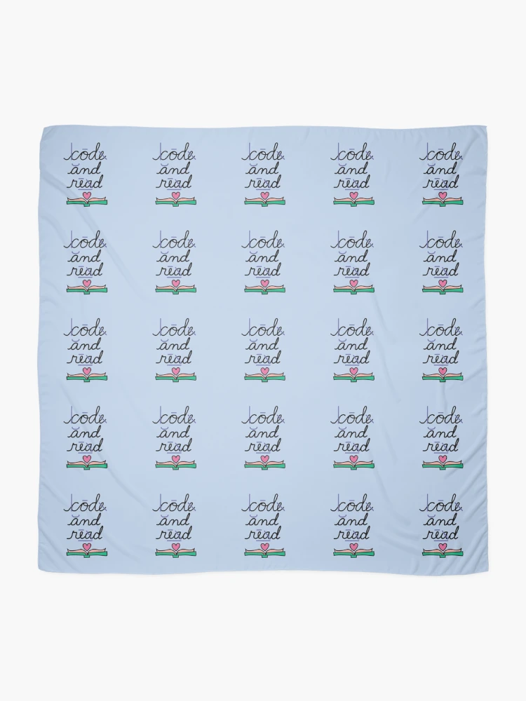 Thumbnail 2 of 3, Scarf, code and read designed and sold by hello readers.