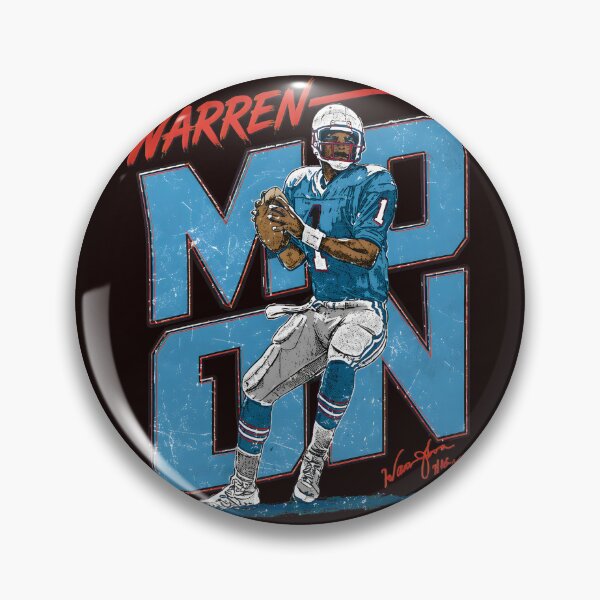 Aperçu de l'œuvre Illustration rétro de Warren Moon représentant un quart-arrière de football américain créée et vendue par Patternisyours.