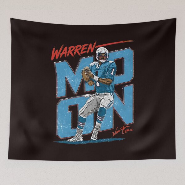 Artikelvorschau, Warren Moon Retro Football Quarterback Art entworfen und verkauft von Patternisyours.