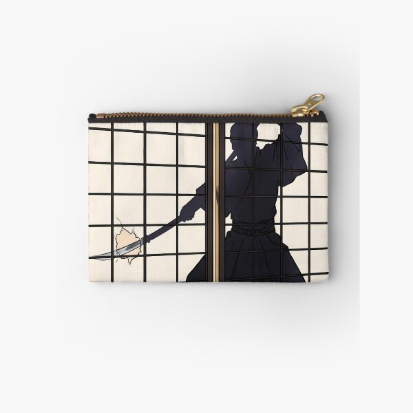 Item preview, Samurai Silhouette Piercing Shoji Screen Door designed and sold by TokyoUkiyoHouse.