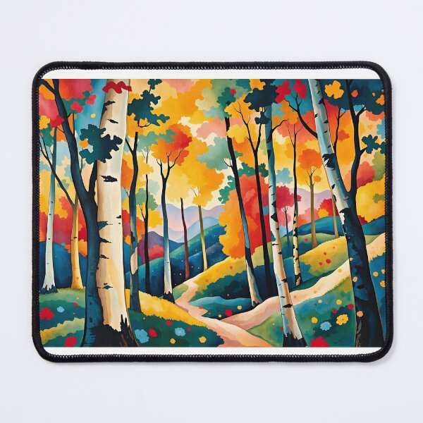 Item preview, Colorful Path Through the Aspens designed and sold by tambanow.