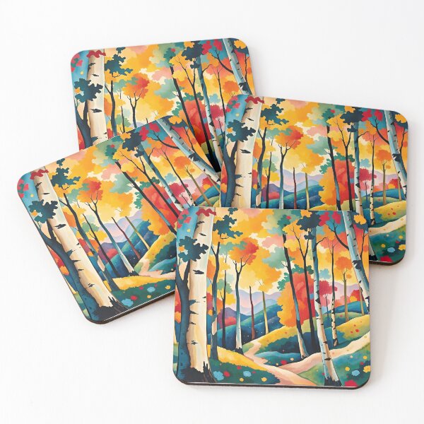 Item preview, Colorful Path Through the Aspens designed and sold by tambanow.