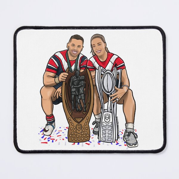 Item preview, JAMES TEDESCO ISABELLE KELLY SYDNEY ROOSTERS NRL RUGBY LEAGUE designed and sold by WoodenSpoonerss.