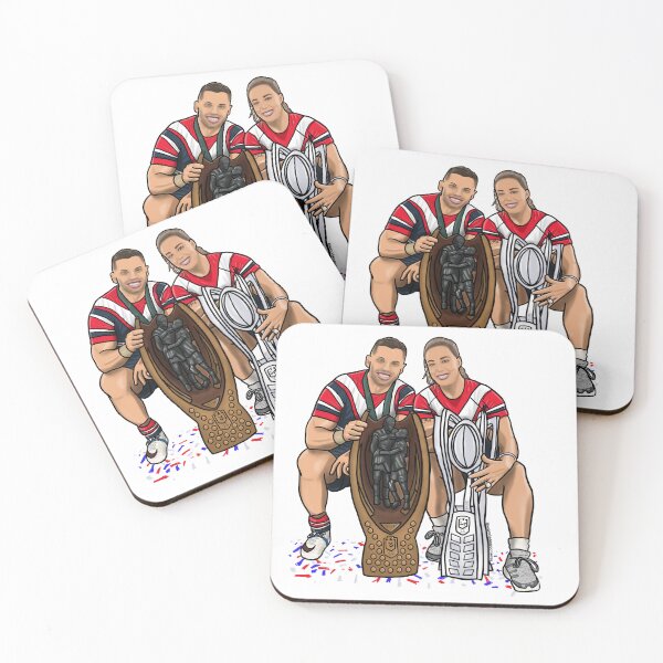 Artikelvorschau, JAMES TEDESCO ISABELLE KELLY SYDNEY ROOSTERS NRL RUGBY LEAGUE entworfen und verkauft von WoodenSpoonerss.
