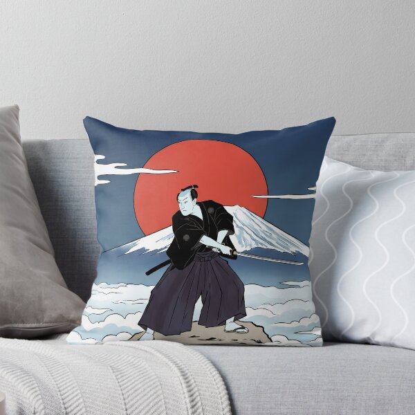 Item preview, Samurai on Peak Rising Sun Mount Fuji designed and sold by TokyoUkiyoHouse.