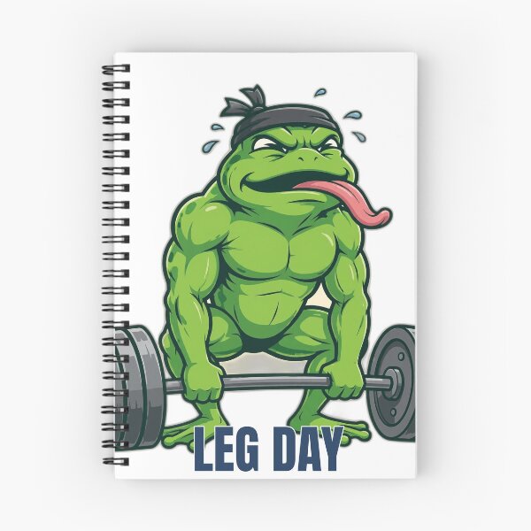Item preview, Leg Day Funny Frog Lifting Weights Gym Humor Workout designed and sold by RobinHoodShirts.