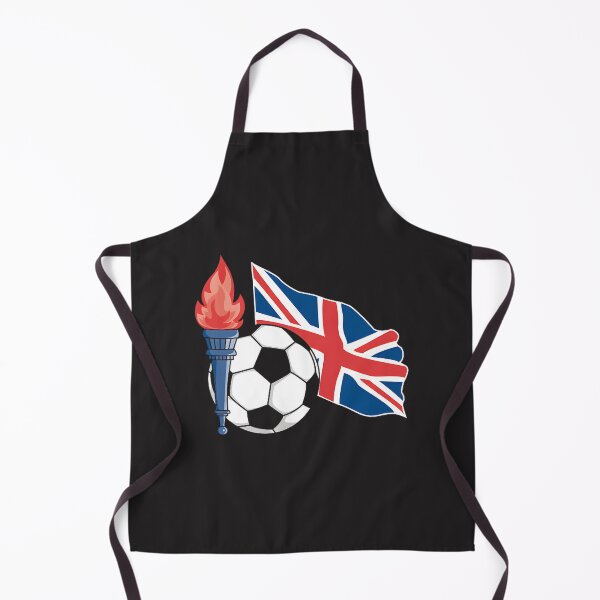 Item preview, British Soccer Football Design with UK Flag Colors and Vintage Style designed and sold by trishastudio.