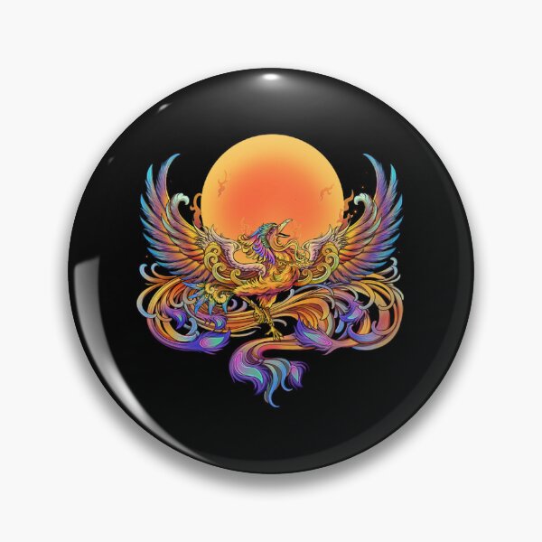 Item preview, Majestic Mythical Phoenix Fire Bird Rising Sun designed and sold by AlessanDicki67.