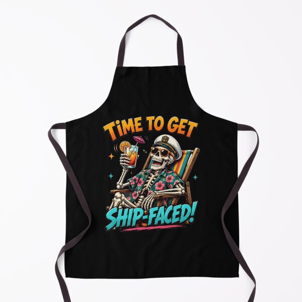 Item preview, time to get ship faced skeleton cruise hawaiian designed and sold by hugoinkcoast.