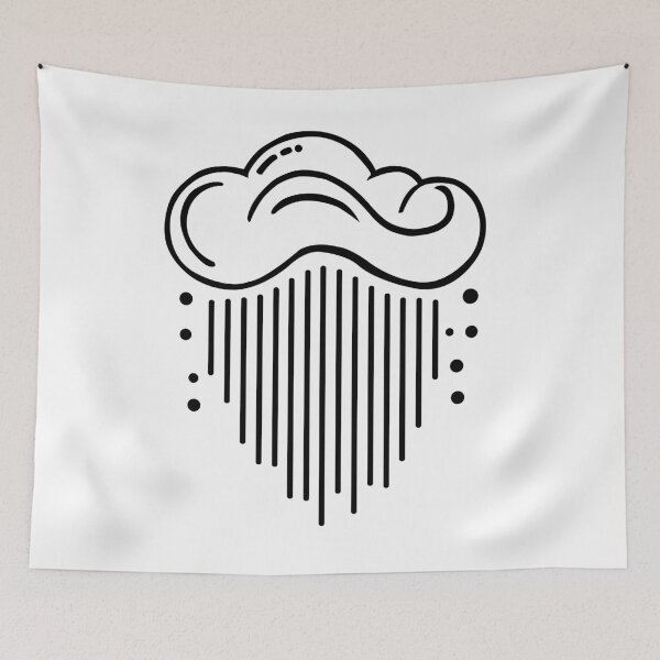 Item preview, Abstract rain lines – Minimalist design designed and sold by SivaroStudio.