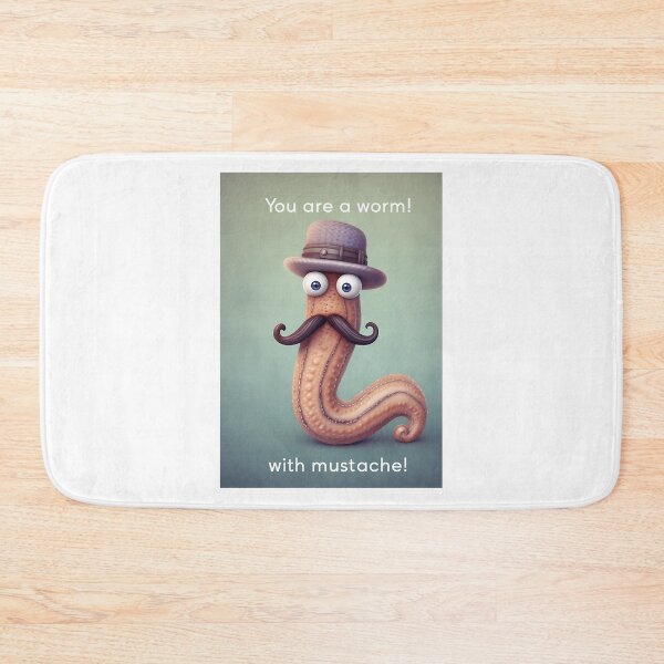 Item preview, You Are A Worm With A Mustache designed and sold by hcr-onan.