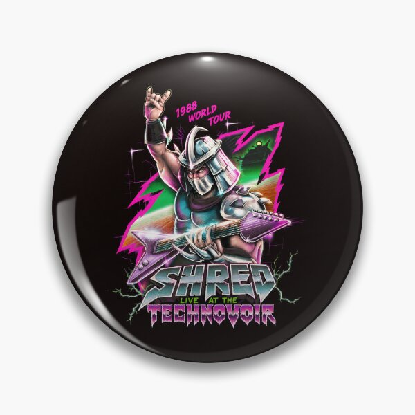 Aperçu de l'œuvre Shredder en concert au Technodrome, tournée mondiale de 1988 créée et vendue par CatiaStudio.