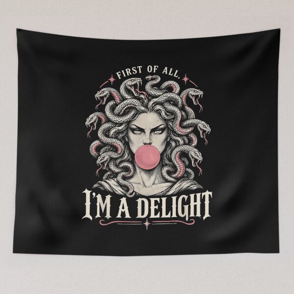 Item preview, Medusa Blowing Bubblegum First of All I'm a Delight designed and sold by VioletNance.