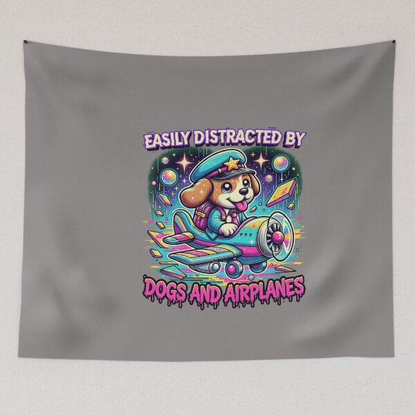 Item preview, Easily Distracted By Dogs And Airplanes-19 designed and sold by danilokreb.