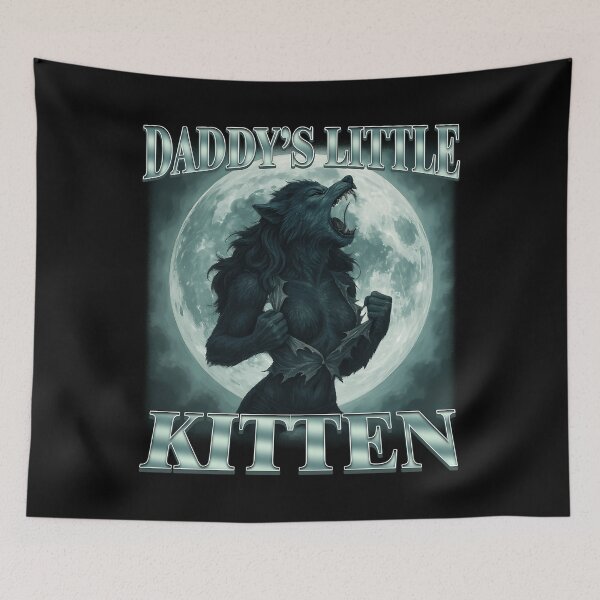 Item preview,  Daddy'S Little Kitten Funny Werewolf designed and sold by SummerDream91.