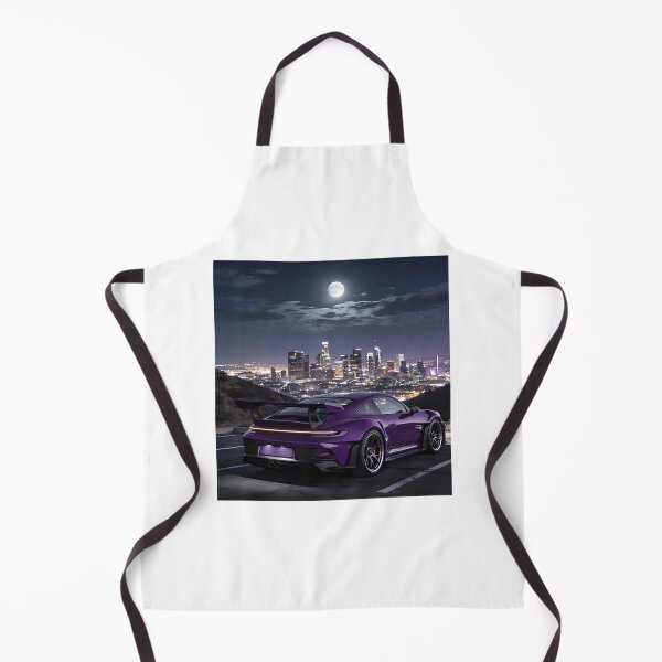 Item preview, Porsche GT S Sports Car Overlooking Stunning City Skyline Artwork designed and sold by MoezyoLima.