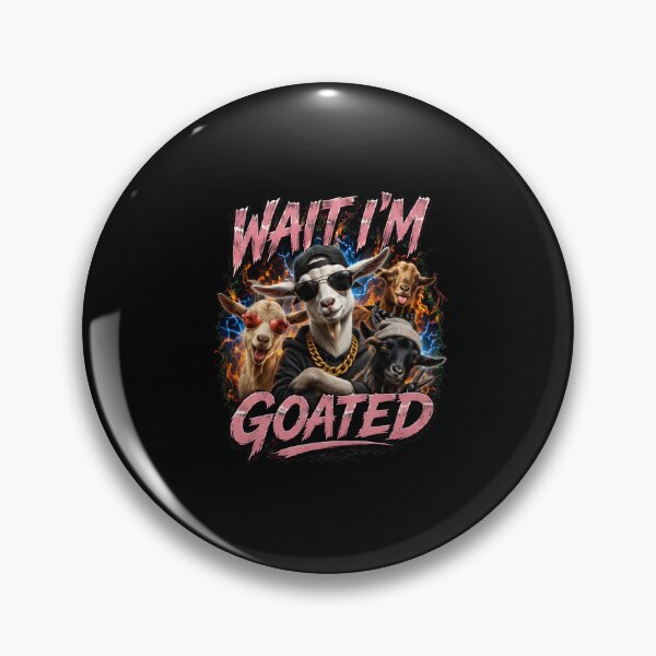 Item preview, wait i'm goated funny goat squad retro flames designed and sold by Lockcownmz.