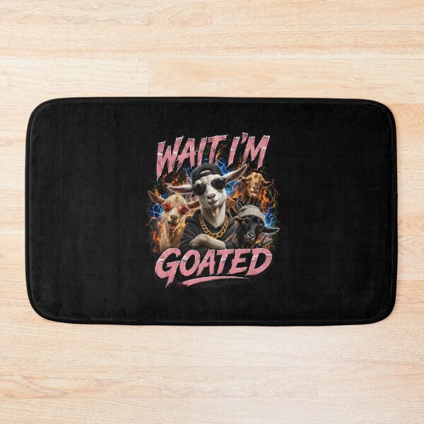 Item preview, wait i'm goated funny goat squad retro flames designed and sold by Lockcownmz.