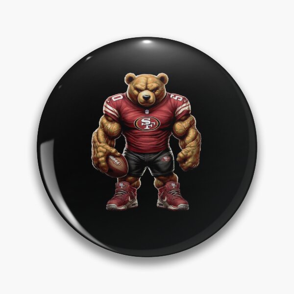 Artikelvorschau, Muskulöser, wütender Grizzlybär als Football-Maskottchen (Kunst) entworfen und verkauft von AlannaCremin47.