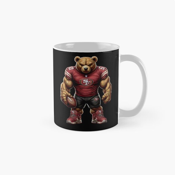 Artikelvorschau, Muskulöser, wütender Grizzlybär als Football-Maskottchen (Kunst) entworfen und verkauft von AlannaCremin47.
