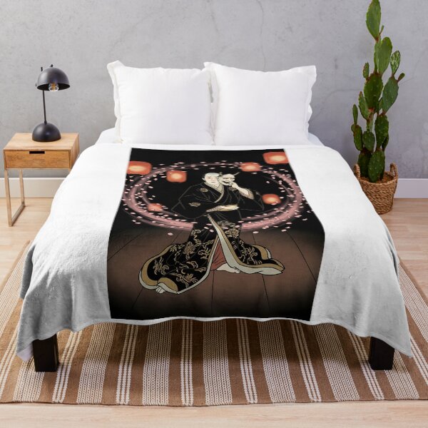 Item preview, Hannya Mask Actor in Cherry Blossom Night designed and sold by TokyoUkiyoHouse.
