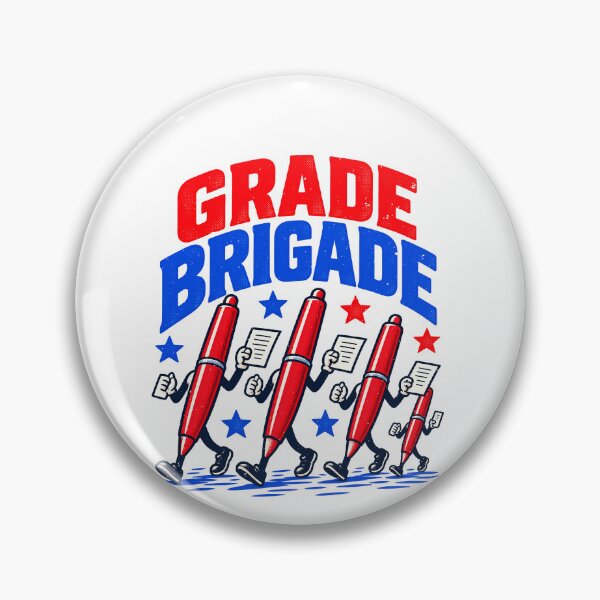 Item preview, Funny Grade Brigade Teacher Grading Humor Art designed and sold by elderberry.