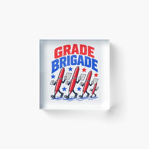 Item preview, Funny Grade Brigade Teacher Grading Humor Art designed and sold by elderberry.
