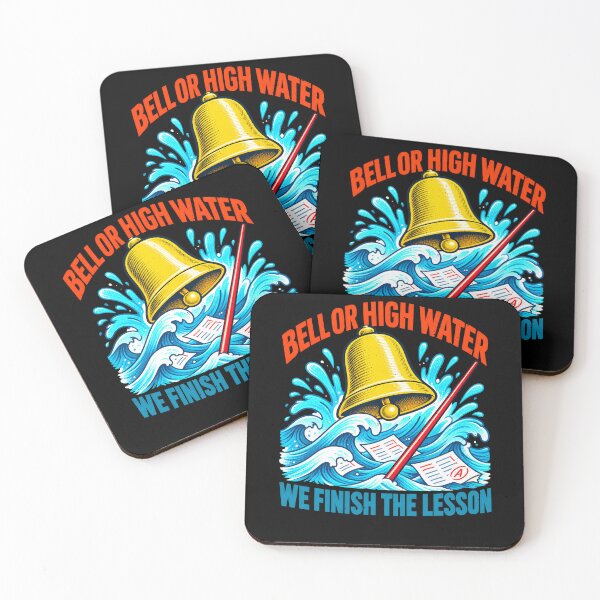 Item preview, Funny Bell or High Water Teacher Lesson Pun Art designed and sold by elderberry.