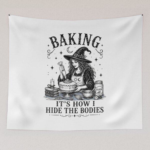Item preview, witch baking it's how i hide the bodies halloween designed and sold by Lockcownmz.