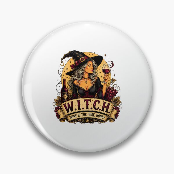 Item preview, witch wine is the cure honey halloween wine drinker designed and sold by Lockcownmz.