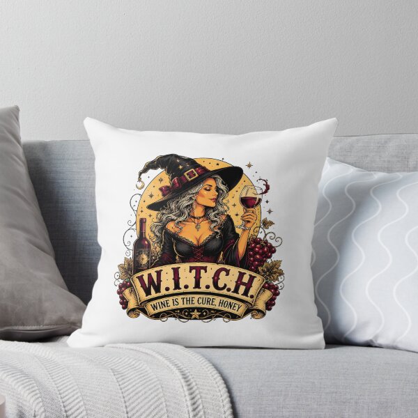 Item preview, witch wine is the cure honey halloween wine drinker designed and sold by Lockcownmz.