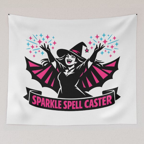 Item preview, Sparkle Spell Caster - Witch Magic Fantasy designed and sold by SidTastic .