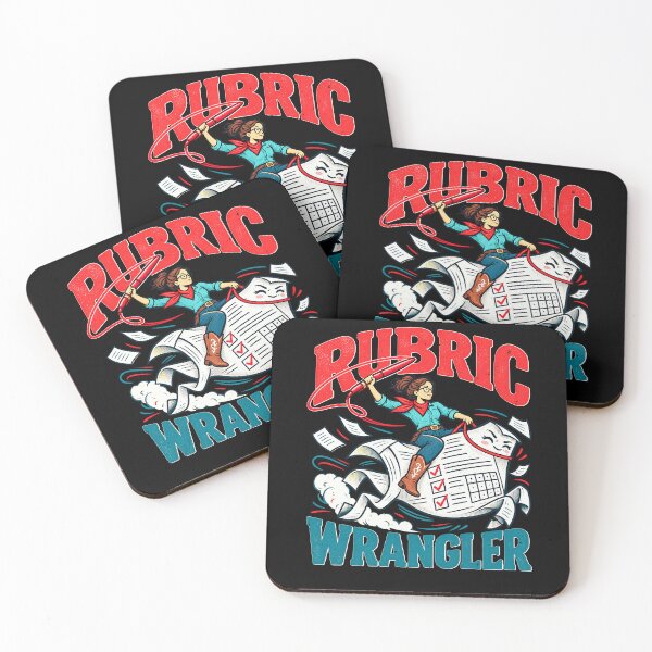 Item preview, Rubric Wrangler Grading Joke for Teachers designed and sold by elderberry.