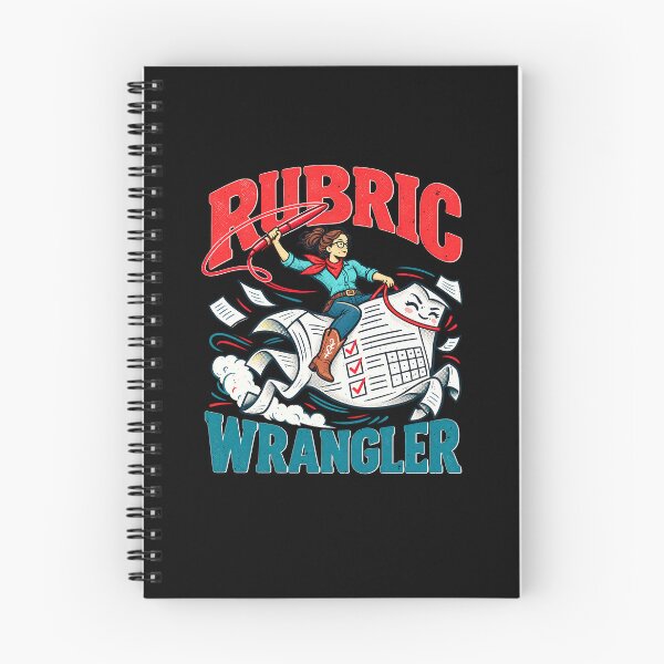 Item preview, Rubric Wrangler Grading Joke for Teachers designed and sold by elderberry.