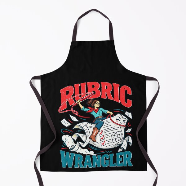 Item preview, Rubric Wrangler Grading Joke for Teachers designed and sold by elderberry.