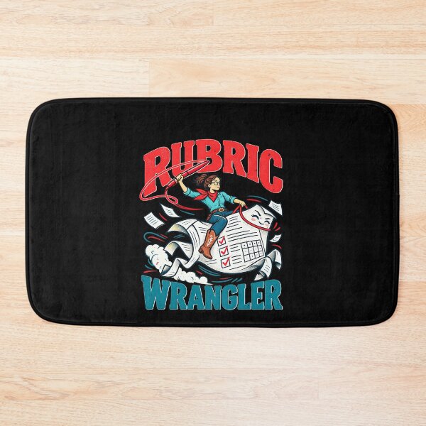 Item preview, Rubric Wrangler Grading Joke for Teachers designed and sold by elderberry.