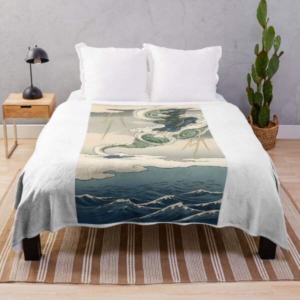 Artikelvorschau, Japanische Ukiyo-e-Kunst mit Donnergott und Fuji-Sturm entworfen und verkauft von TokyoUkiyoHouse.