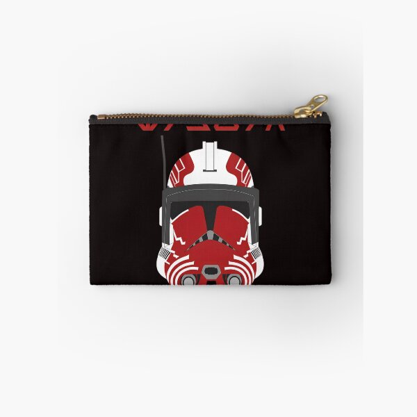 Aperçu de l'œuvre Casque de soldat clone rouge Aurebesh créée et vendue par BeautyDesignNo1.