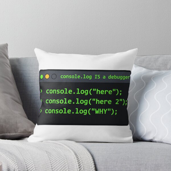 Artikelvorschau, Konsolenprotokollierung ist ein lustiges Geschenk für JavaScript-Entwickler (Debugger) entworfen und verkauft von ys96.
