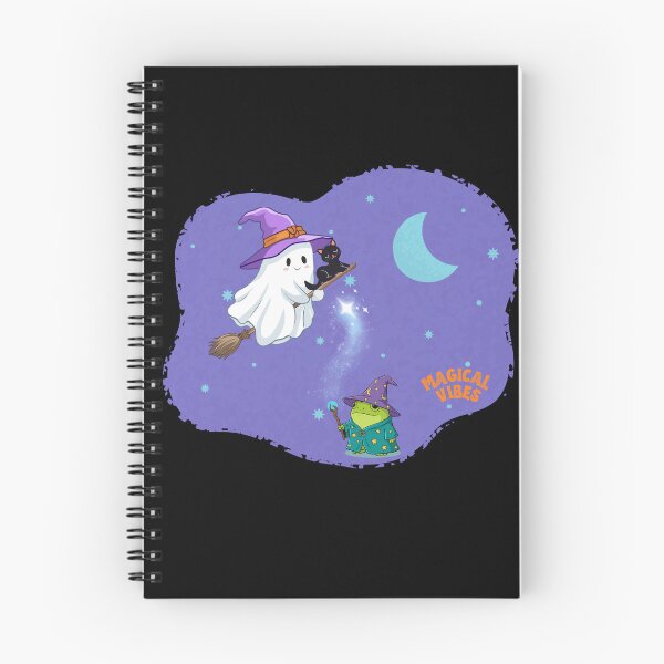 Item preview, Halloween magical vibes - cute ghost and frog designed and sold by 247DesignStudio.