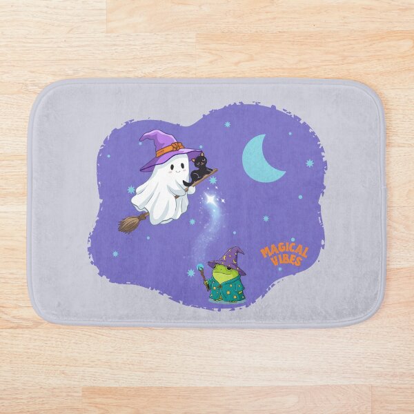 Item preview, Ambiente mágico de Halloween: un lindo fantasma y una rana. designed and sold by 247DesignStudio.