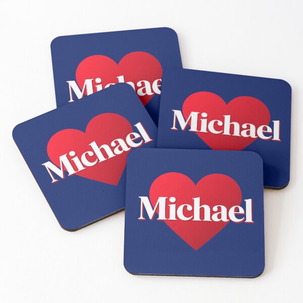 Item preview, Michael Heart Minimalist Typography Sweet Valentine Gift designed and sold by enochtucker.