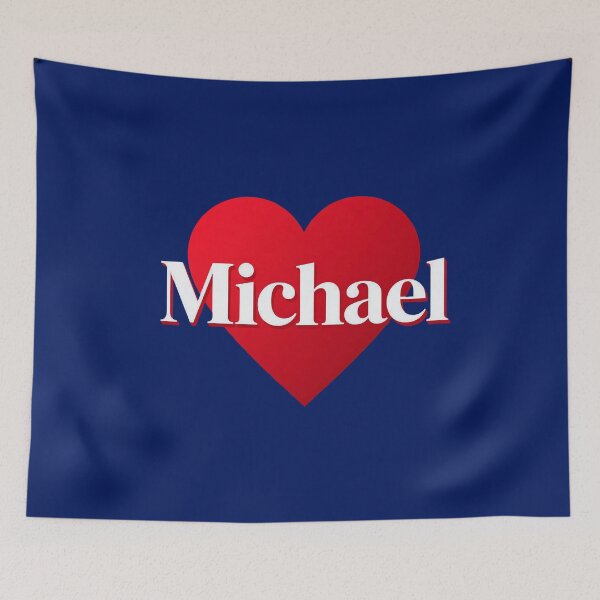 Item preview, Michael Heart Minimalist Typography Sweet Valentine Gift designed and sold by enochtucker.