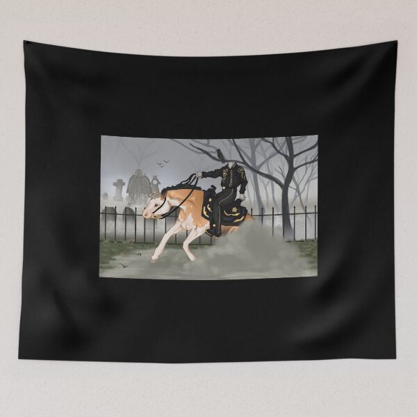Item preview, Headless Horseman Riding through Foggy Graveyard designed and sold by J-Mindful.