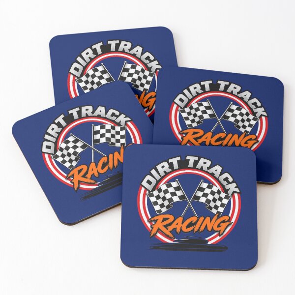 Artikelvorschau, Dirt Track Racing Zielflagge Vintage American Muscle entworfen und verkauft von enochtucker.